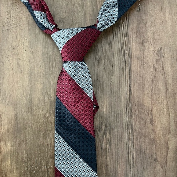 Ben Sherman Red and Black Striped Tie - Picture 1 of 4